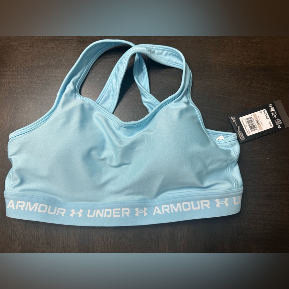 Under Armour Crossback Mid Sports Bra - Blue | Size 1X | NWT